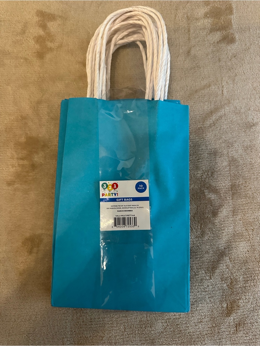 Lot of birthday party supplies!!  Gift Bags with Twisted Handles - 10 Pack